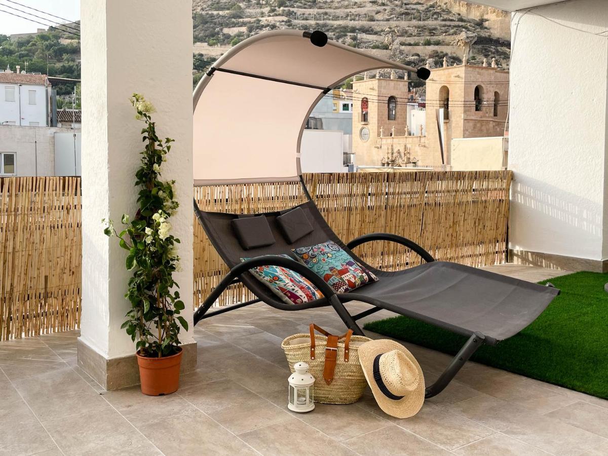 La Terraza. Vistas Al Castillo A 1 Min. De La Playa อาลิกันเต ภายนอก รูปภาพ