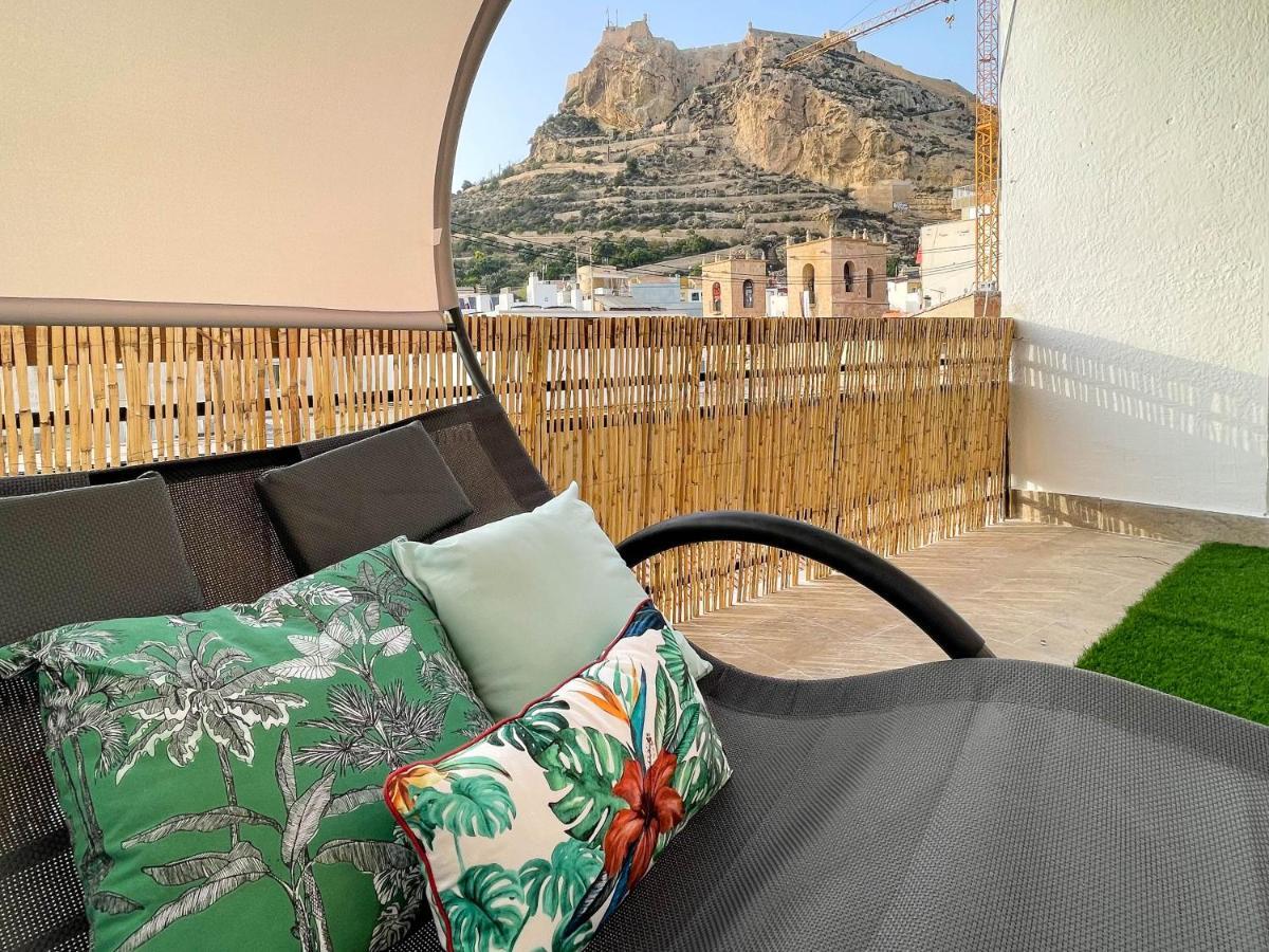 La Terraza. Vistas Al Castillo A 1 Min. De La Playa อาลิกันเต ภายนอก รูปภาพ
