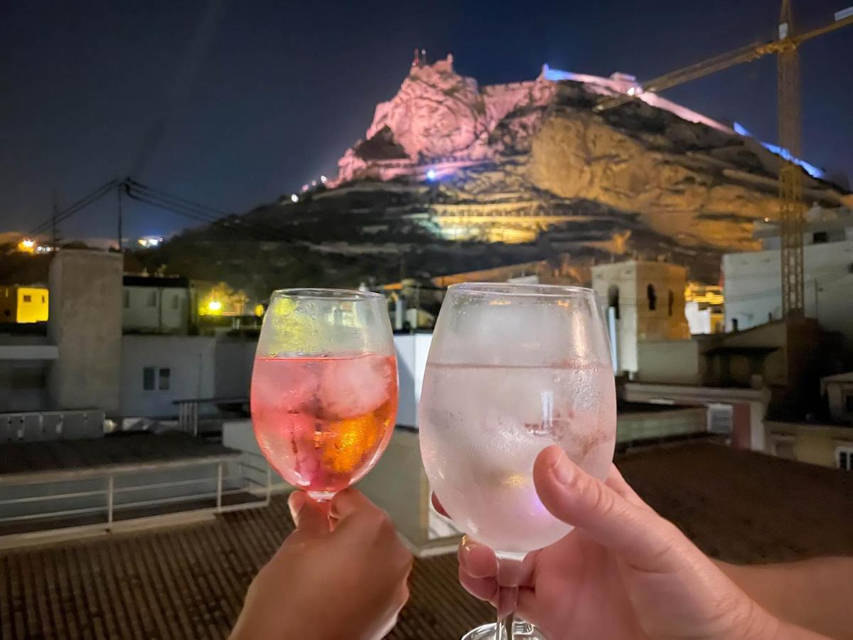 La Terraza. Vistas Al Castillo A 1 Min. De La Playa อาลิกันเต ภายนอก รูปภาพ